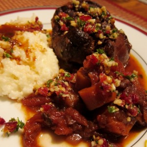 Osso Bucco with Cheese Grits